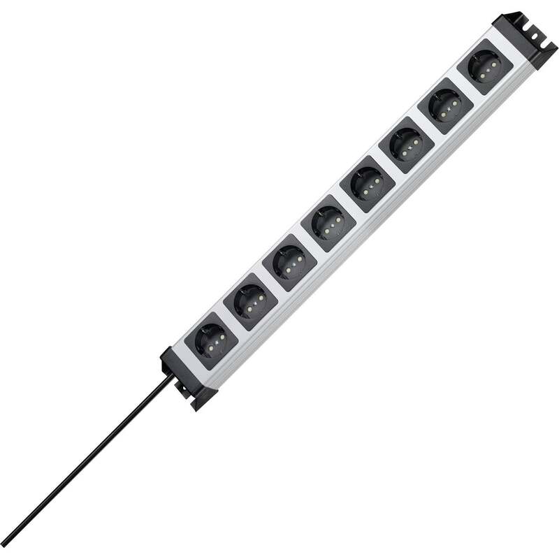 [neuwertig] B-ware Kopp Steckdosenleiste 8fach Grau Schwarz 1,40m Innenbereich 3600w
