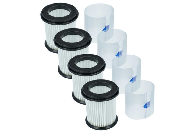 vhbw 4x Staubsaugerfilter Ersatz für INSE 343924, 210410L10 für Staubsauger - HEPA-Filter Schwarz Weiß