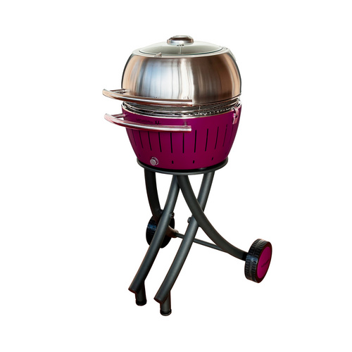 LotusGrill Grill, XL, BxHxT: 580 x 605 x 1015 mm / Pflaumenlila