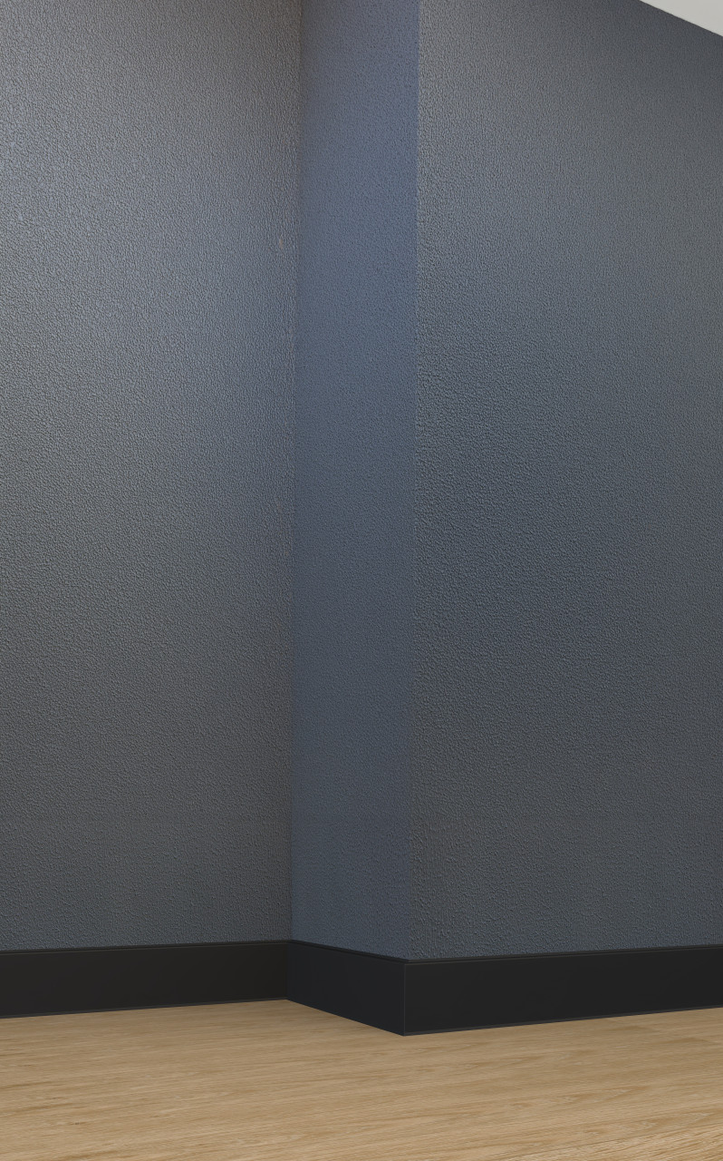 Neuhofer Fußleiste 240 cm x 80 x 13 mm schwarz Bild 3