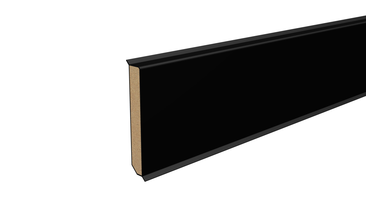 Neuhofer Fußleiste 240 cm x 80 x 13 mm schwarz Bild 5