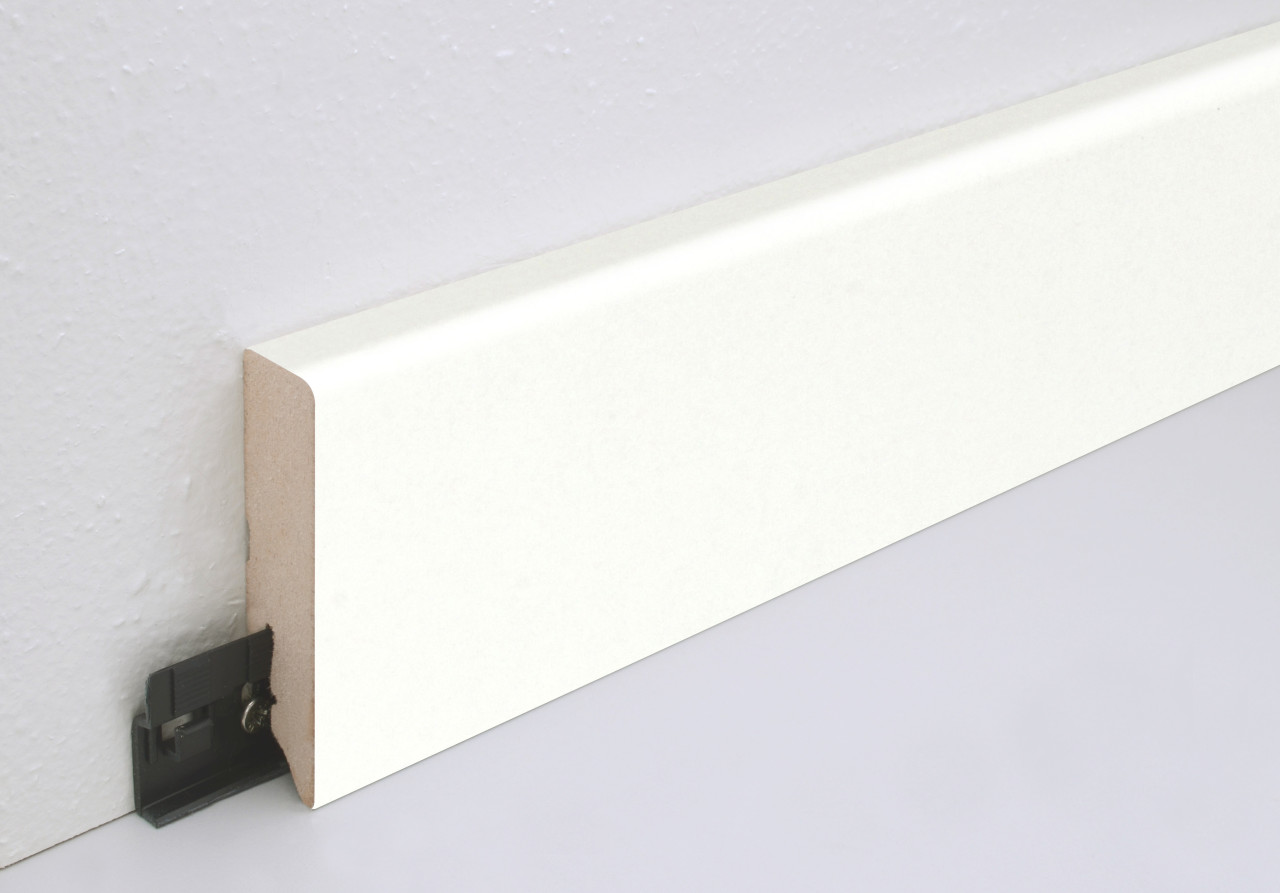 Neuhofer Fußleiste 240 cm x 70 x 16 mm foliert weiß