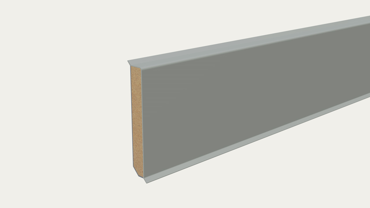 Neuhofer Fußleiste 240 cm x 80 x 13 mm fenstergrau Bild 2