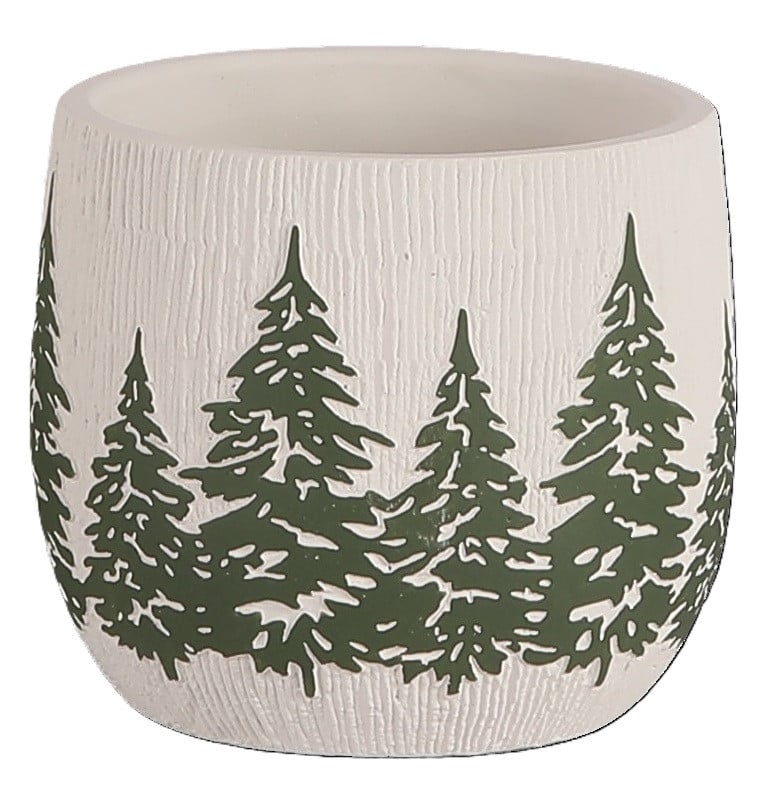 TrendLine Pflanztopf Zement Ø 11,5 x 10 cm grün