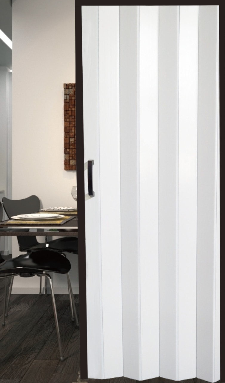 TrendLine Falttür PVC schwarz/weiß 88 x 205 cm