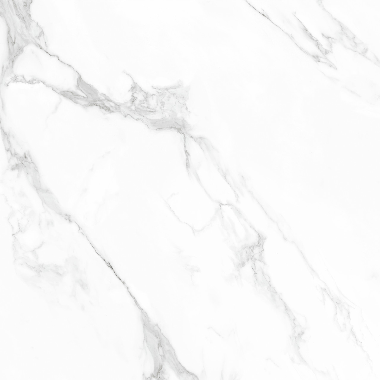Bodenfliese Feinsteinzeug Lux Statuario Marmorea 120 x 120 cm weiß