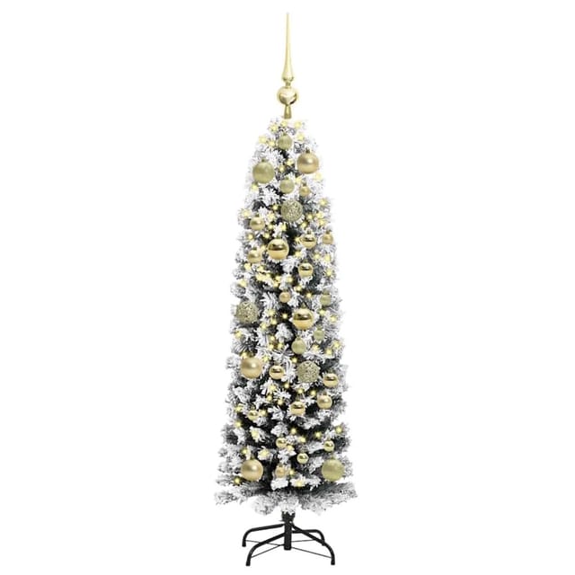 vidaXL Künstlicher Weihnachtsbaum mit 150 LEDs mit Ständer Grün 120 cm 3395000