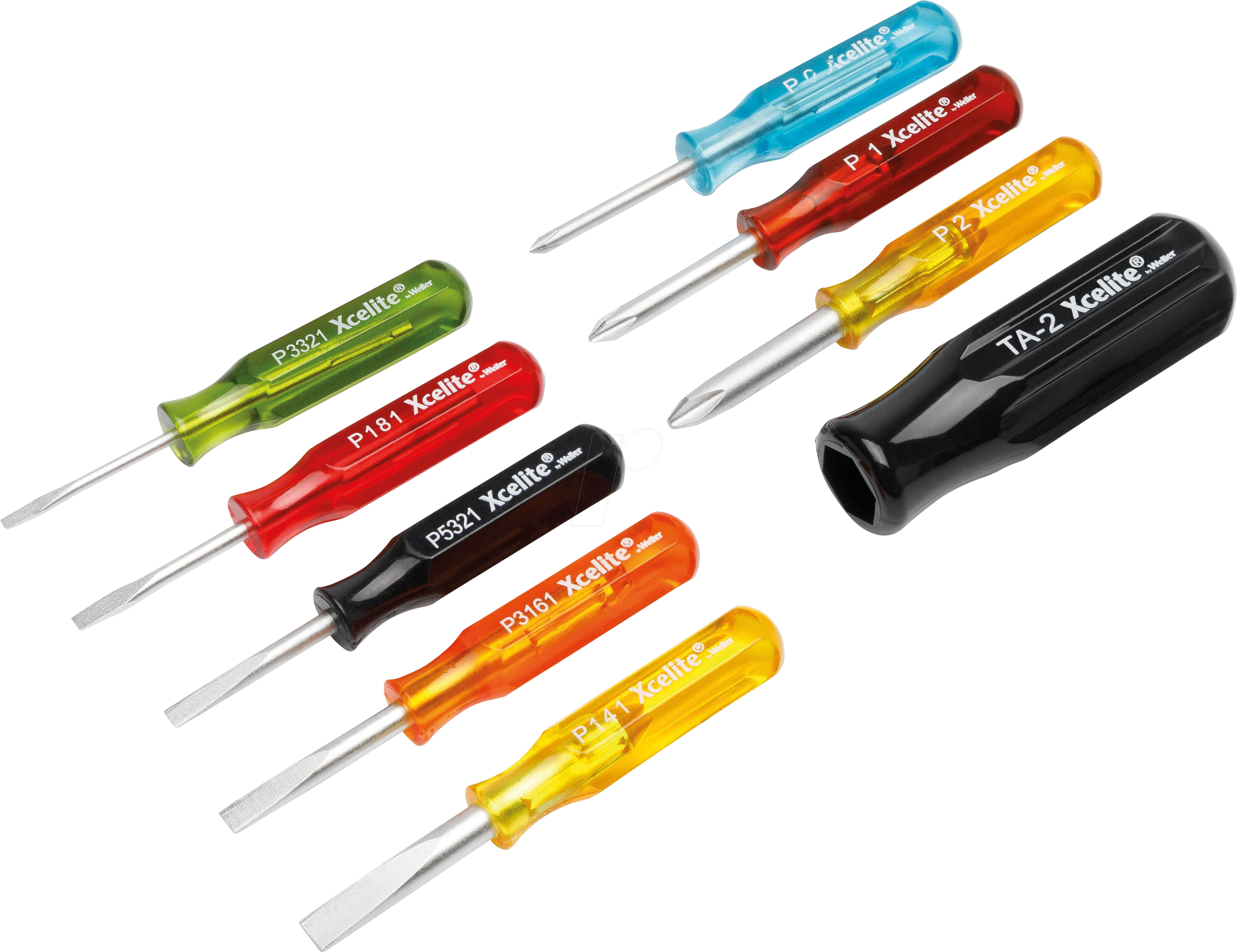 WEX PS88N - 9-teiliges umrüstbares Mini-Schraubendreher-Set - Zollgrößen
