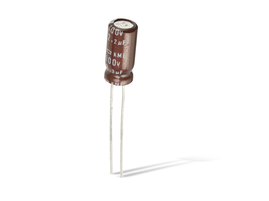 Elko 2,2µF, 100V, radial, RM 2mm