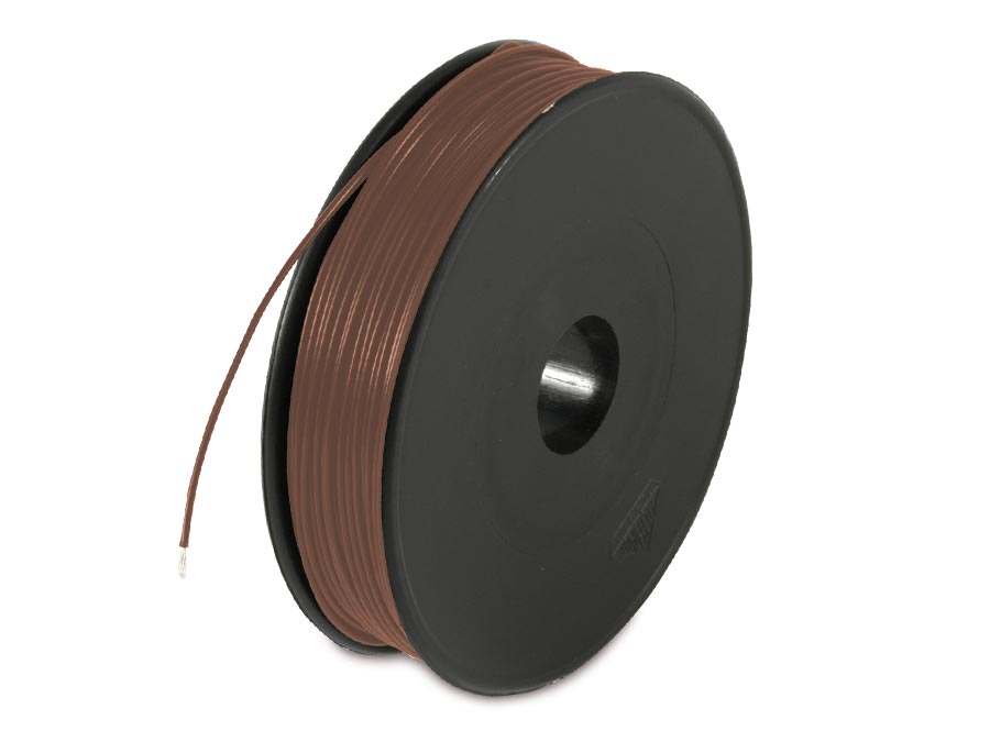 RAUTRONIC Schaltdraht YV, 0,5 mm, 25 m, braun