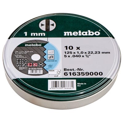 Metabo Trennscheiben SP 180x1,5x22,23 Inox, TF 41 , in Blechdose 10 Stk