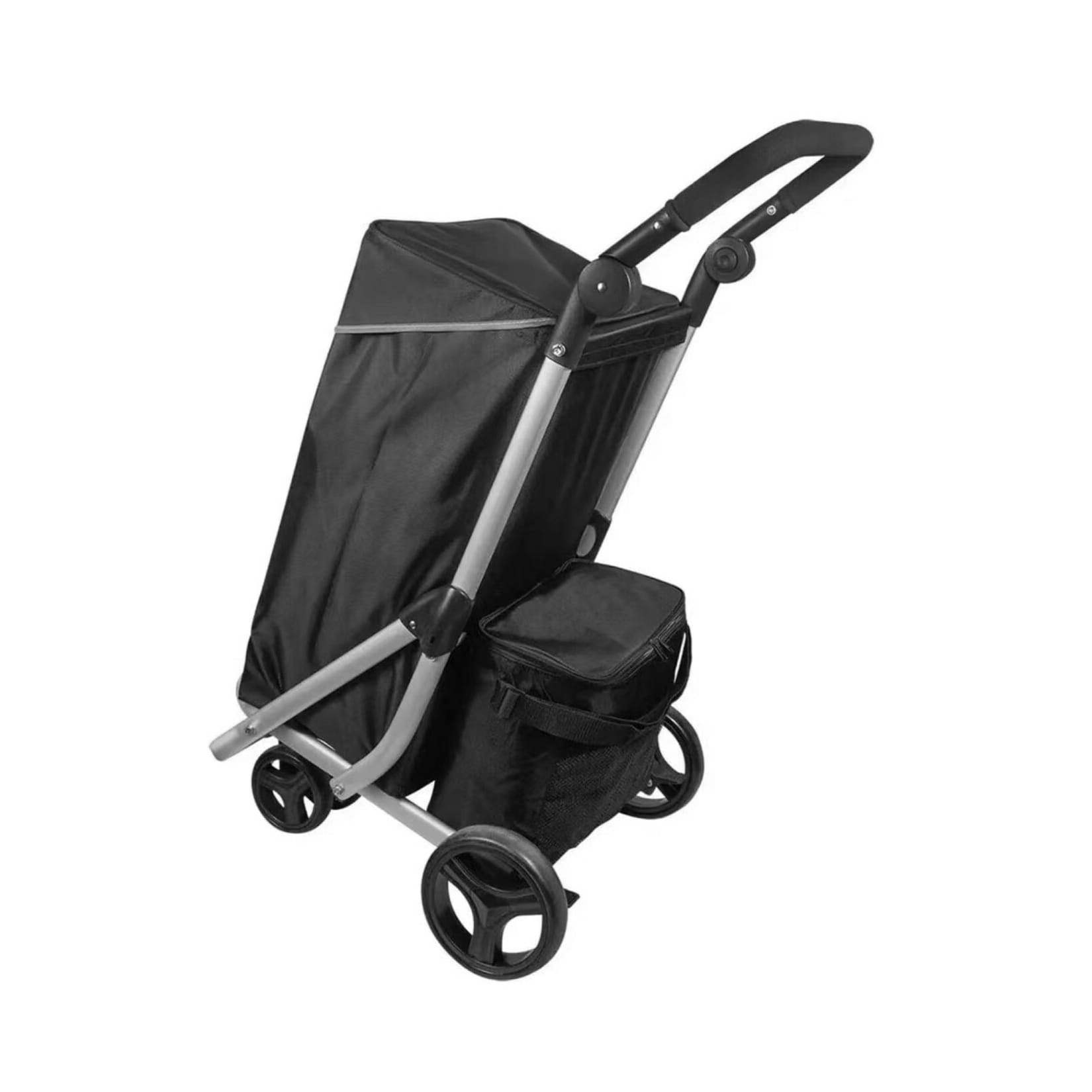 48 L Einkaufswagen + 12 L Kühltasche Einkauf Trolley