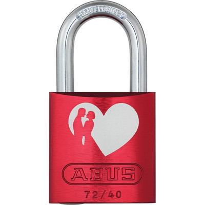 AV-Vorhangschloss, LoveLock 6 72/40, Aluminium rot