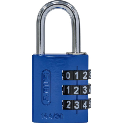 AV-Zahlen-Vorhangschloss 144/30 B/DFNLI, Aluminium, blau