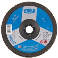 Fächerscheibe ø125 x 22,2mm 27A gekröpft ZA40Q STANDARD Stahl/Edelstahl Bild 2