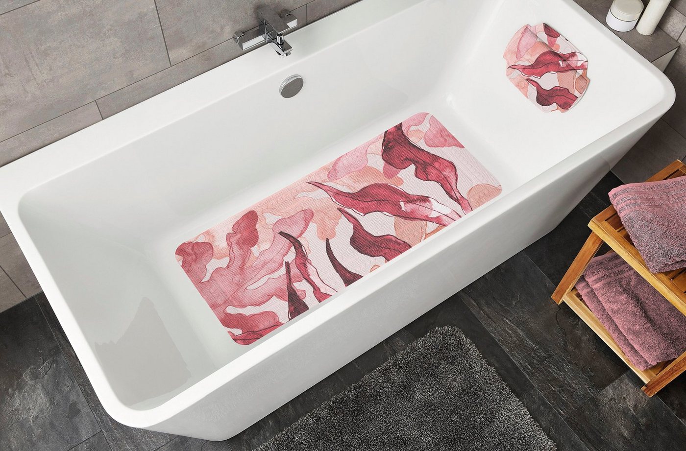 Kleine Wolke Wanneneinlage Blaze, B: 92 cm, L: 36 cm, mit Saugnäpfen