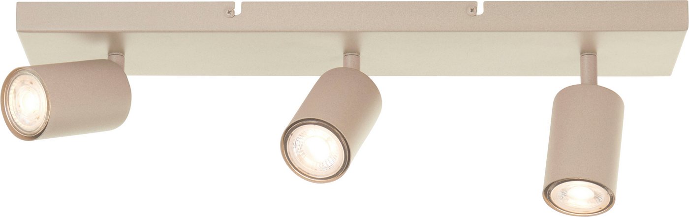 Brilliant Deckenstrahler Jello, LED wechselbar, Warmweiß, GU10 LED inkl., 350 lm, 3000 K, schwenkbar, Metall, champagnerfarben Bild 4
