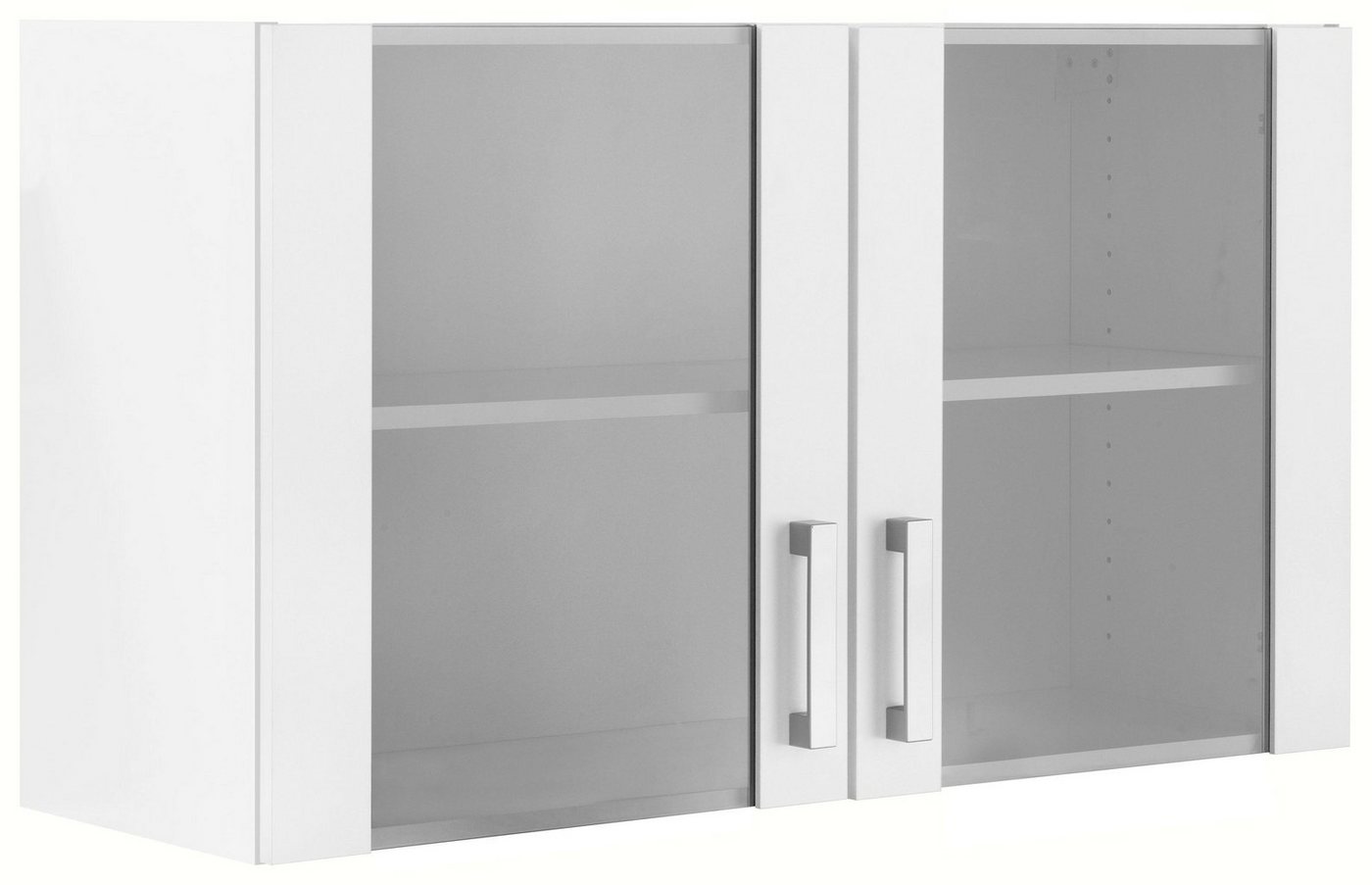 OPTIFIT Hängeschrank Odense 100 cm breit, mit 2 Türen mit Grauglaseinsatz Bild 4