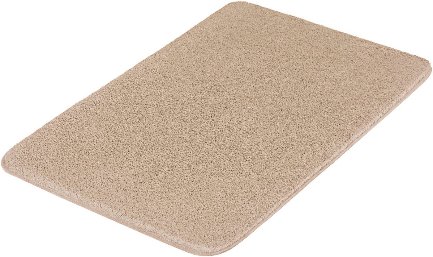 MEUSCH Badematte Super Soft, Höhe 23 mm, rutschhemmend beschichtet, strapazierfähig, fußbodenheizungsgeeignet, Polyacryl, quadratisch, WC Vorleger mit Ausschnitt, Badteppich, Uni Farben, besonders flauschig & weich, waschbar Bild 3