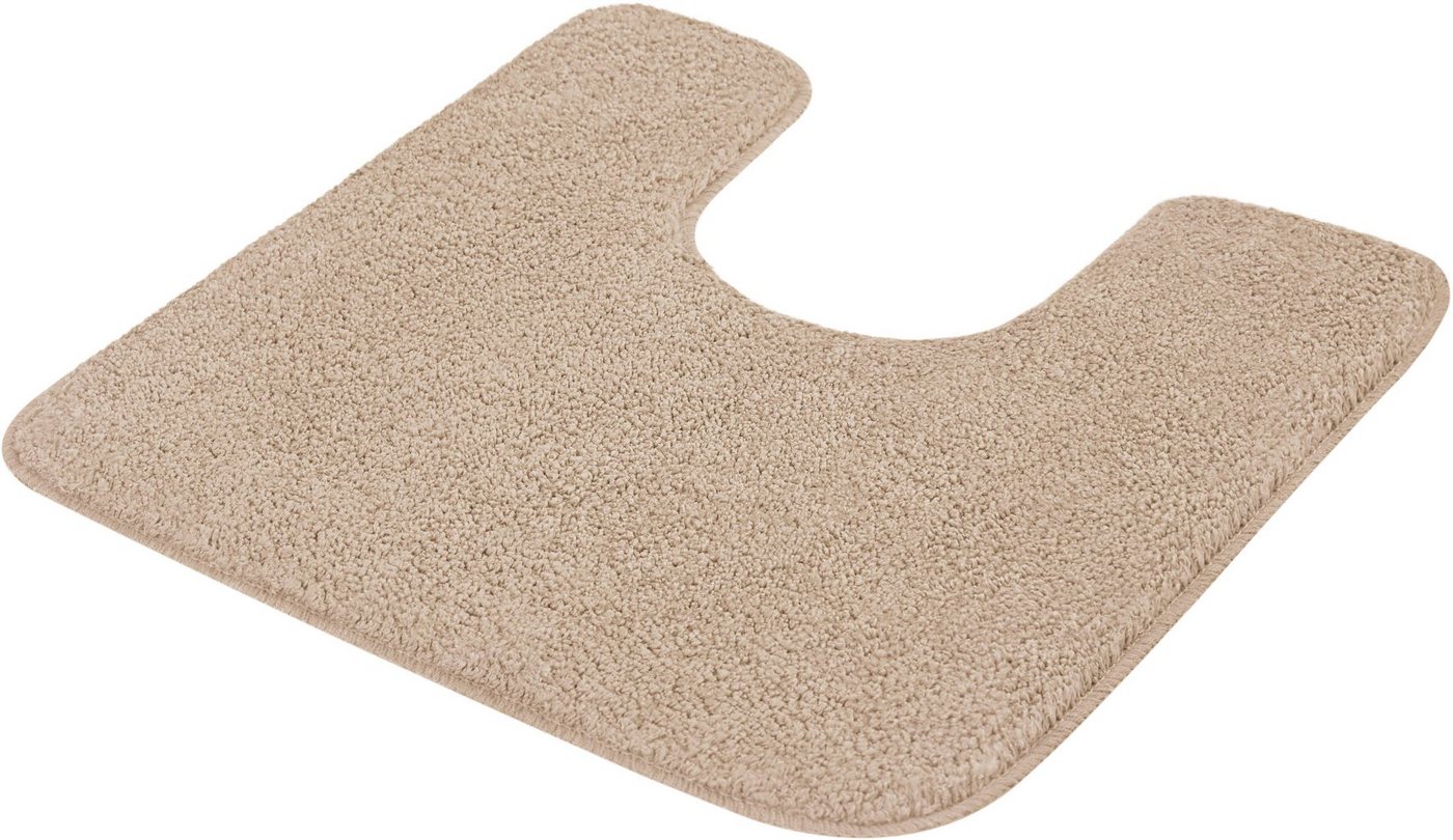 MEUSCH Badematte Super Soft, Höhe 23 mm, rutschhemmend beschichtet, strapazierfähig, fußbodenheizungsgeeignet, Polyacryl, quadratisch, WC Vorleger mit Ausschnitt, Badteppich, Uni Farben, besonders flauschig & weich, waschbar Bild 4