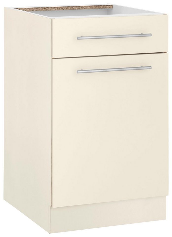 wiho Küchen Unterschrank Flexi2, Breite 50 cm, Soft-Close bei der Tür mit Schubkasten, inkl. verstellbaren Einlegeboden Bild 2