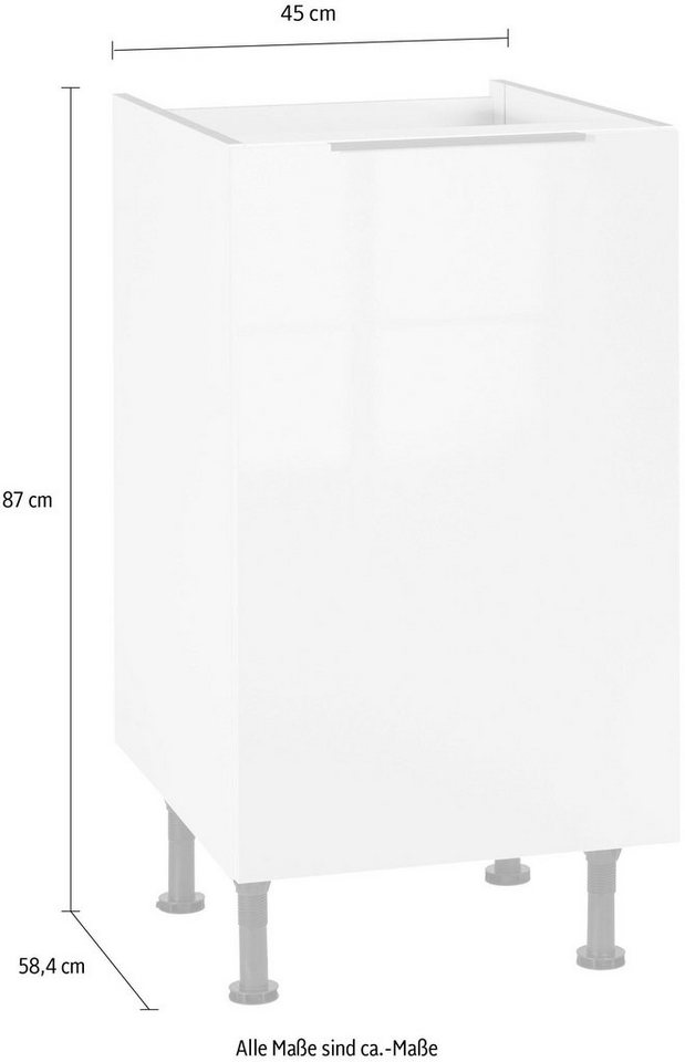 OPTIFIT Spülenschrank Tara, Breite 45 cm