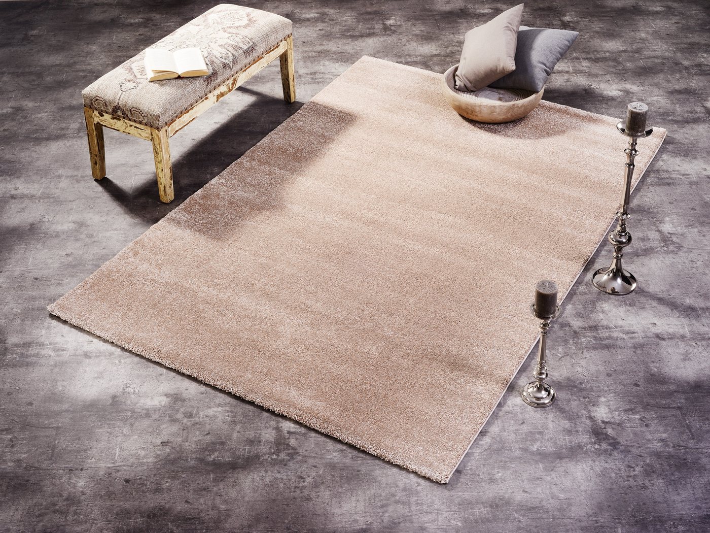 OCI DIE TEPPICHMARKE Teppich BELLEVUE, auch als Läufer und in Rund, rechteckig, Höhe: 20 mm, hochwertiger dichter Hochflor, Shaggy, Langflor, Wohnzimmer Bild 3