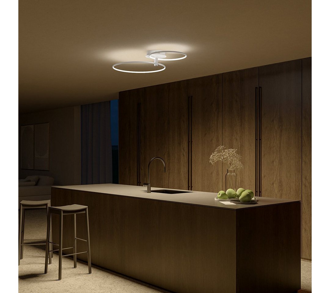 Neona LED Deckenleuchte ORPHEUS Weiß, LED fest integriert, Warmweiß Bild 3