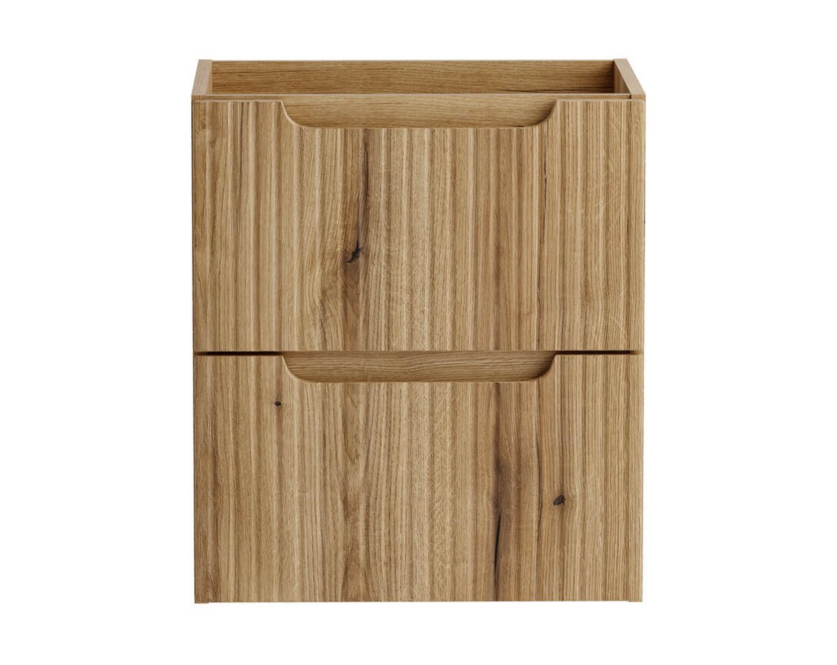 einfachgutemoebel Waschtisch-Set ILUNA Coast Waschtisch 50cm Eiche ohne Platte und Becken, (Badmöbel Set, 1-St., Waschtisch Unterschrank) Bild 2