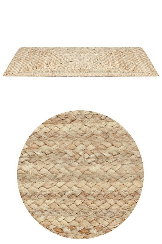 Marrakesch Orient & Mediterran Interior Teppich Jute-Läufer Nora handgefertigt aus Jute in Natur-Beige 110 cm im Trend, Höhe: 10 mm, Handarbeit Bild 2