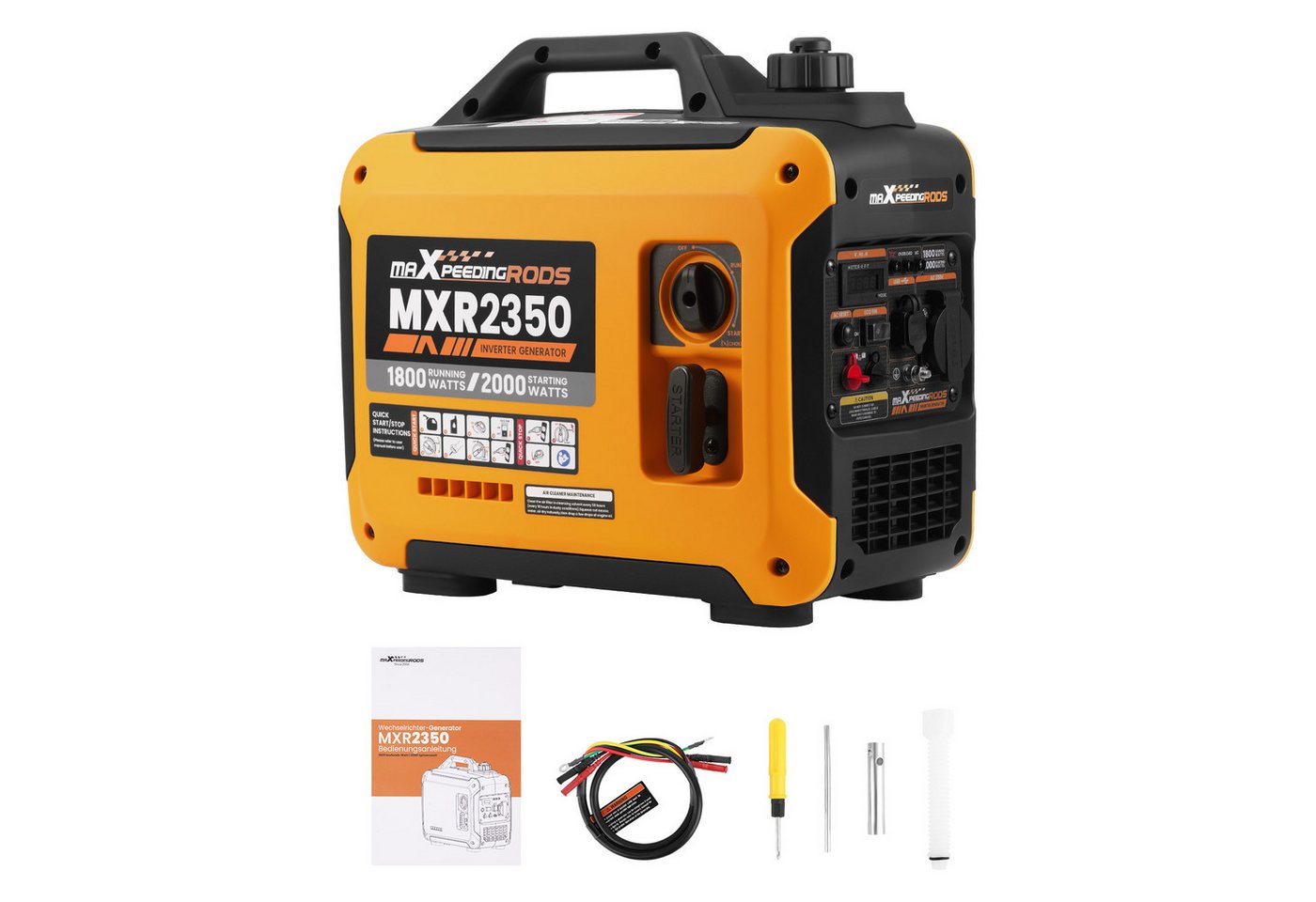 maXpeedingrods Stromerzeuger MXR2350, 2 in kW, 15kg Inverter Benzingenerator für Outdoor Stromversorgung Bild 5
