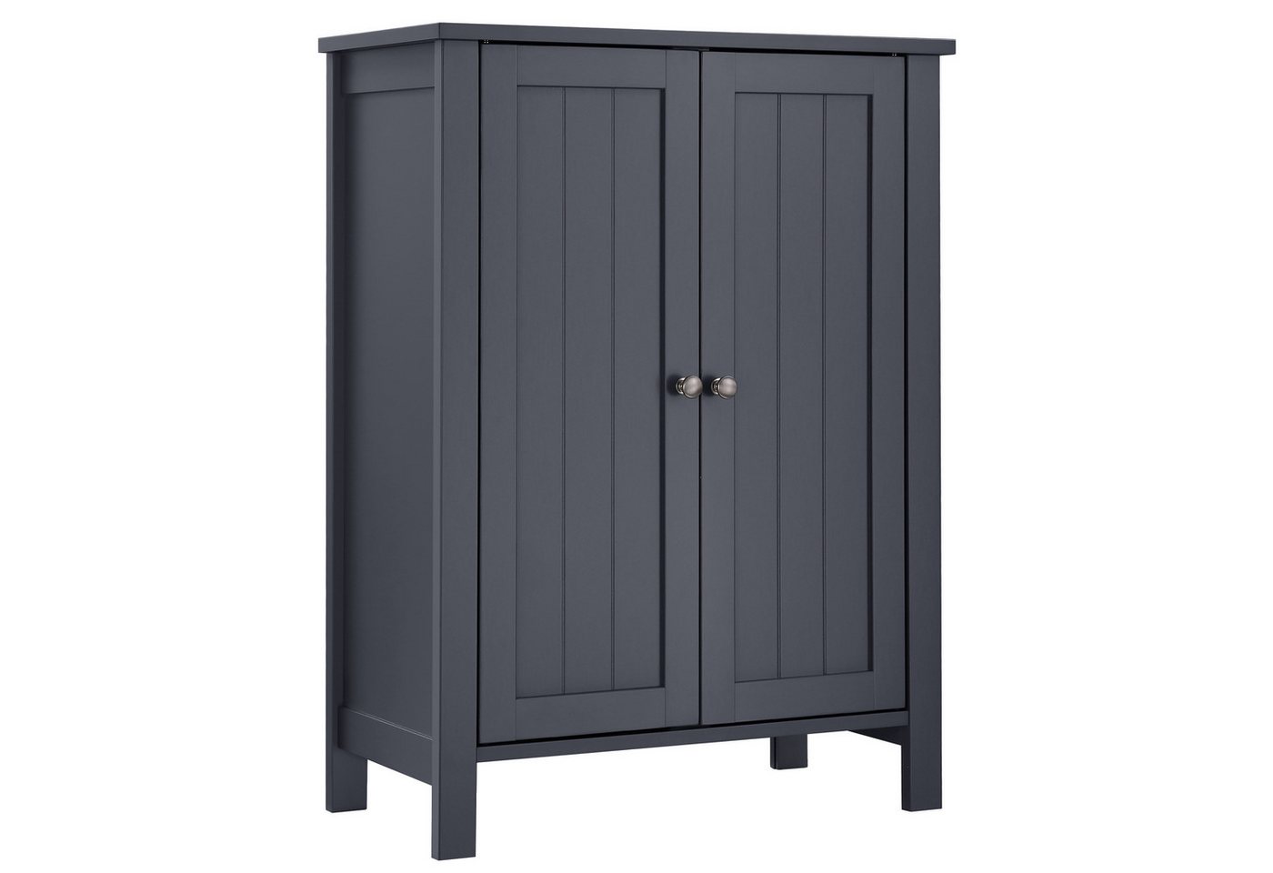 VASAGLE Badkommode Badezimmerschrank, Freistehender Badschrank, Aufbewahrungsschrank, mit 2 Türen, mit 2 verstellbaren Regalebenen, 30 x 60 x 80 cm Bild 4