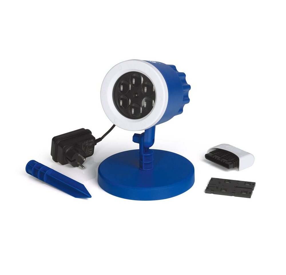 FC Schalke 04 LED Motivstrahler S04 LED-Motivstrahler blau/weiß mit Logo, mit Logo Bild 3