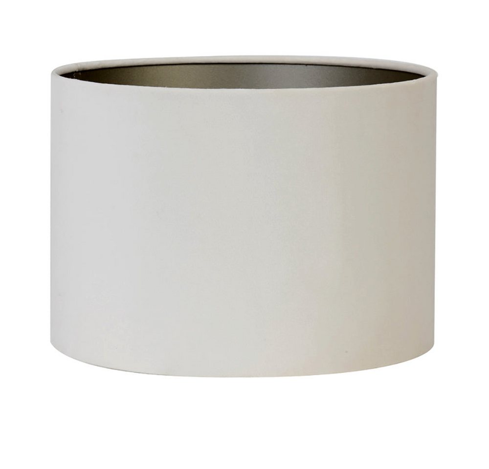 Dirk Davids Leuchten GmbH Lampenschirm Lampenschirm Zylinder in Velours Creme weiß 20-20-15cm, Zeitlos elegant Bild 3