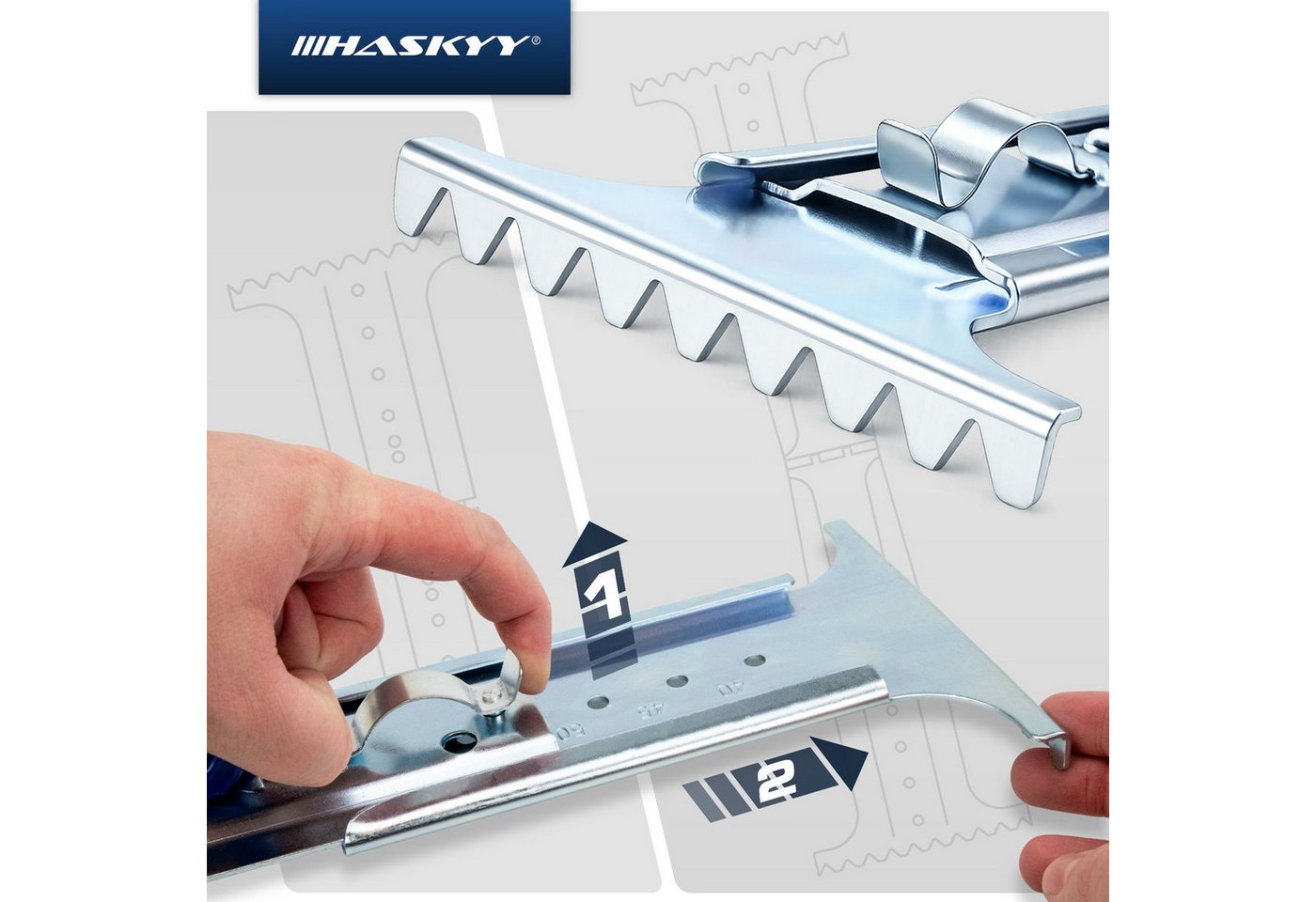 HASKYY Plattenheber Plattenheber Terrassenplattenheber 400–600 mm verstellbar 45kg, -] Bild 5