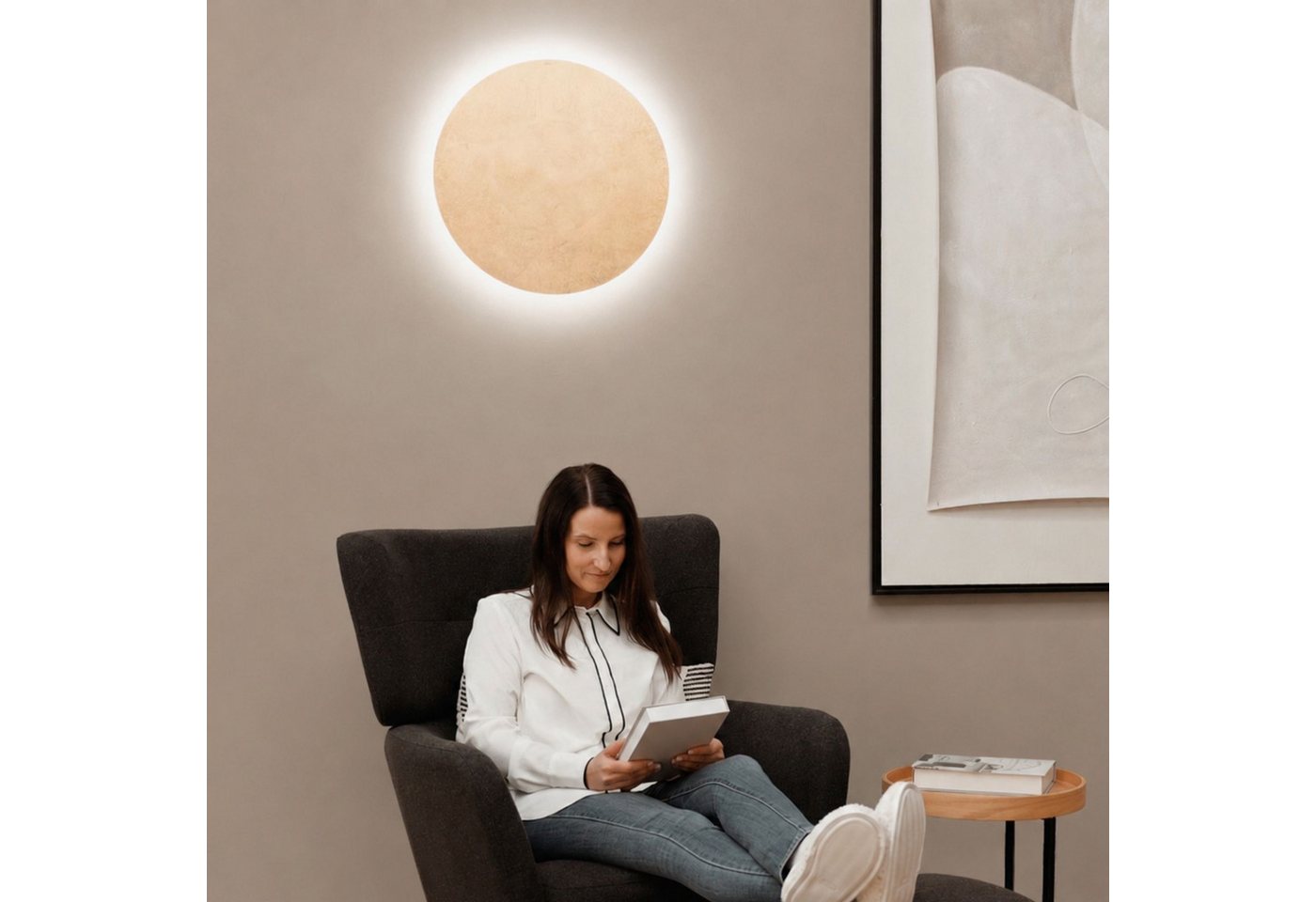 s.luce Wandleuchte Indirekte LED Wandlampe & Deckenleuchte Cloud Weiß, Warmweiß Bild 4