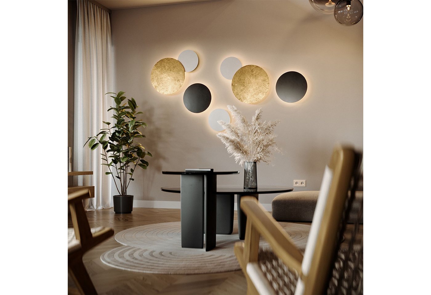 s.luce Wandleuchte Indirekte LED Wandlampe & Deckenleuchte Cloud Weiß, Warmweiß Bild 5