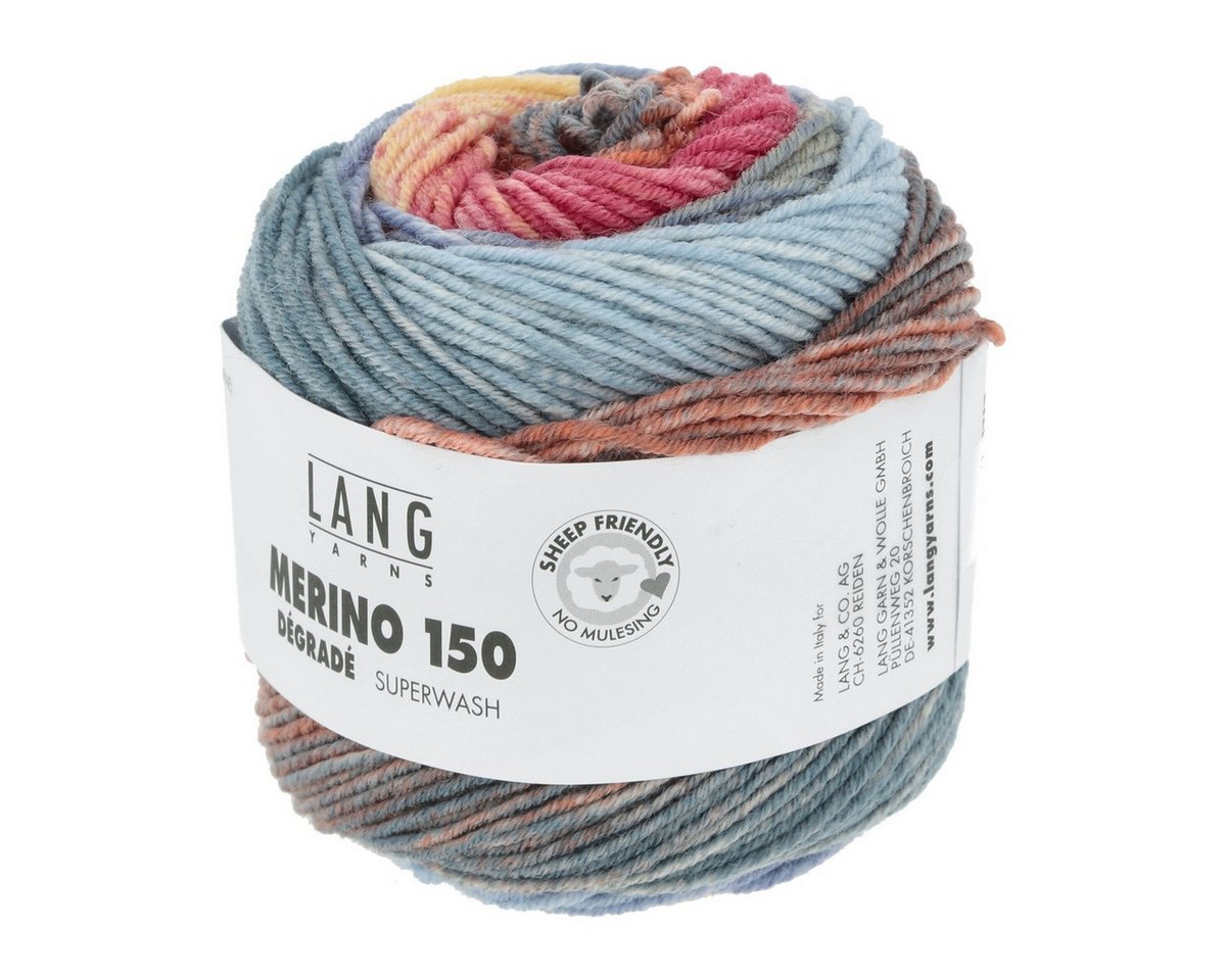 LANG YARNS Merino 150 Dégradé Häkelwolle, 150 m