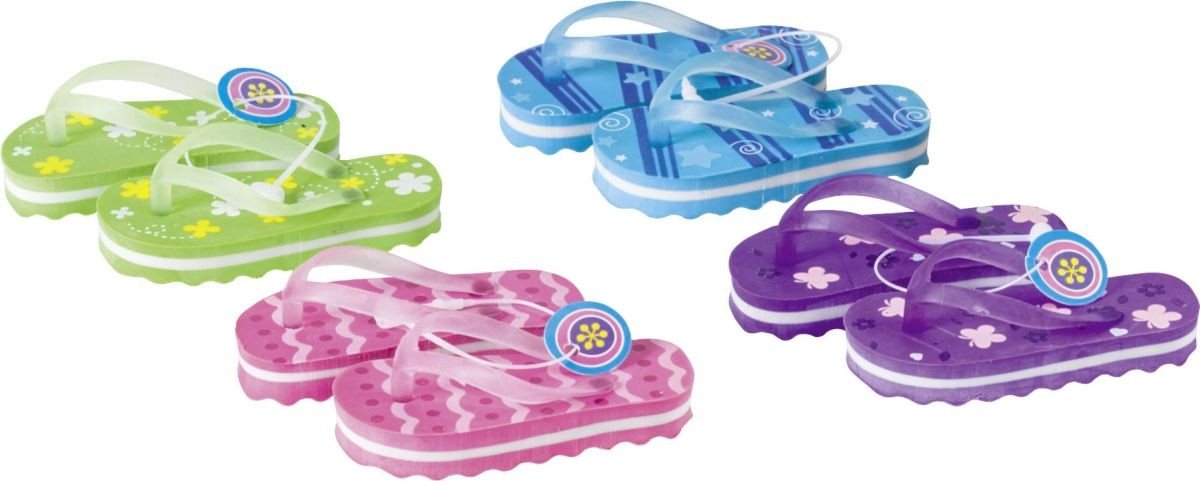 BRUNNEN Radiergummi Radierer FlipFlops 4x3cm farbig sortiert Bild 2