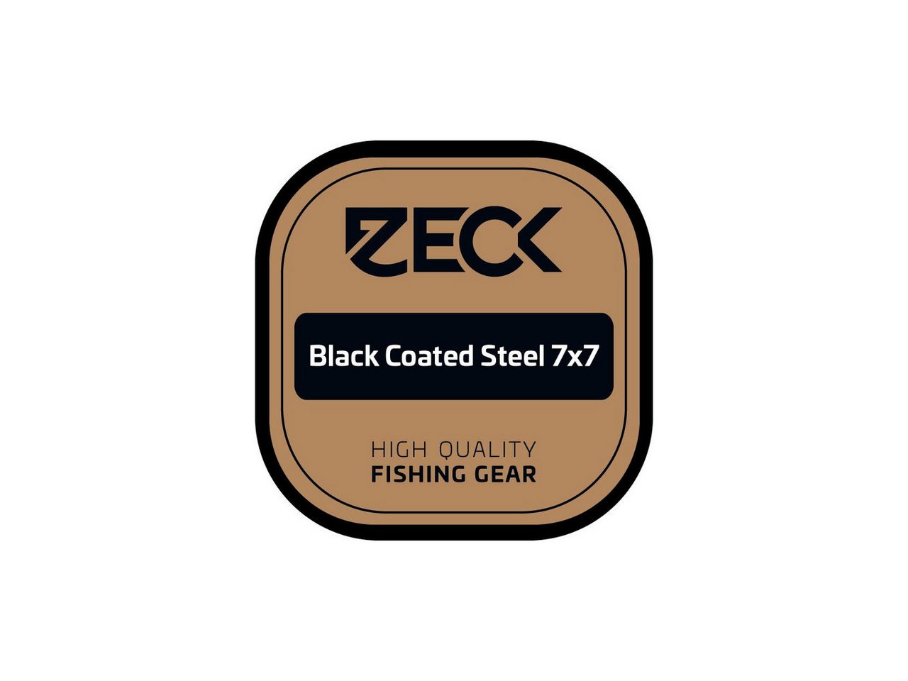 Zeck Fishing Vorfachschnur Zeck Black Coated Steel 7x7 5m, 12 m Länge, (5-St)