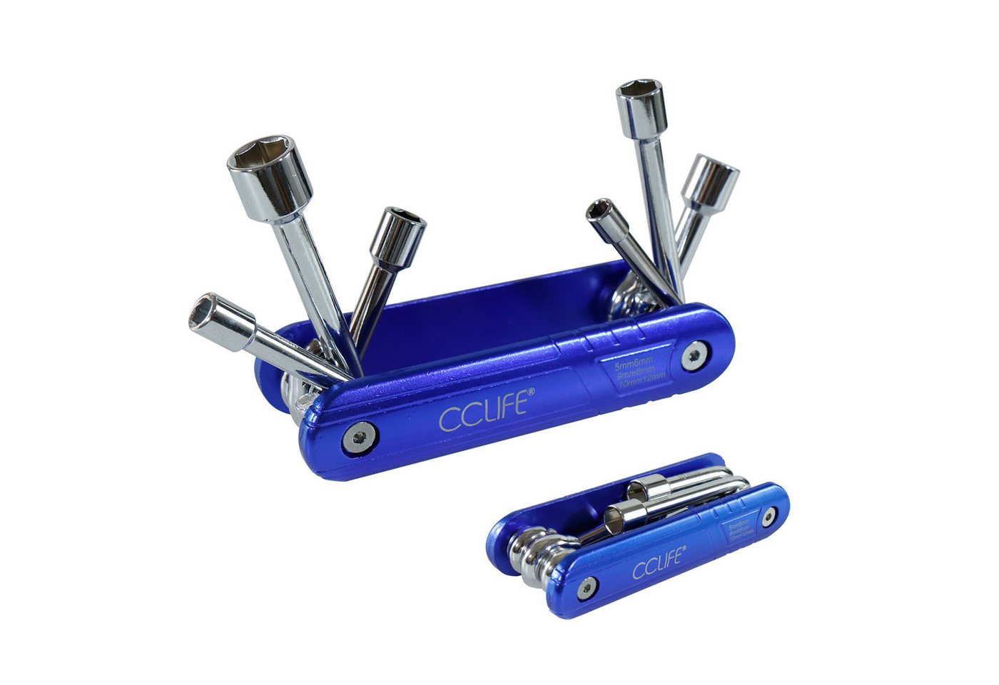 CCLIFE Multitool Fahrrad Reparatur Multifunktionswerkzeug Miniwerkzeug Faltbares Torx, (2 St) Bild 3