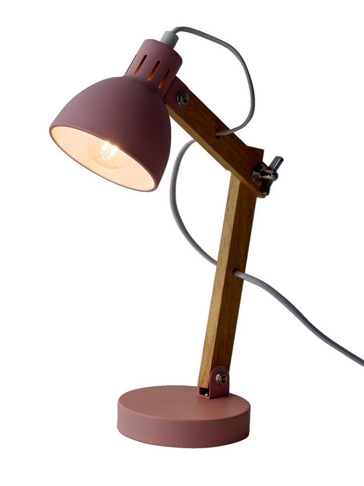vertbaudet Nachttischlampe Schreibtischlampe mit Holz-Gelenkarm, Kinderzimmer Bild 2