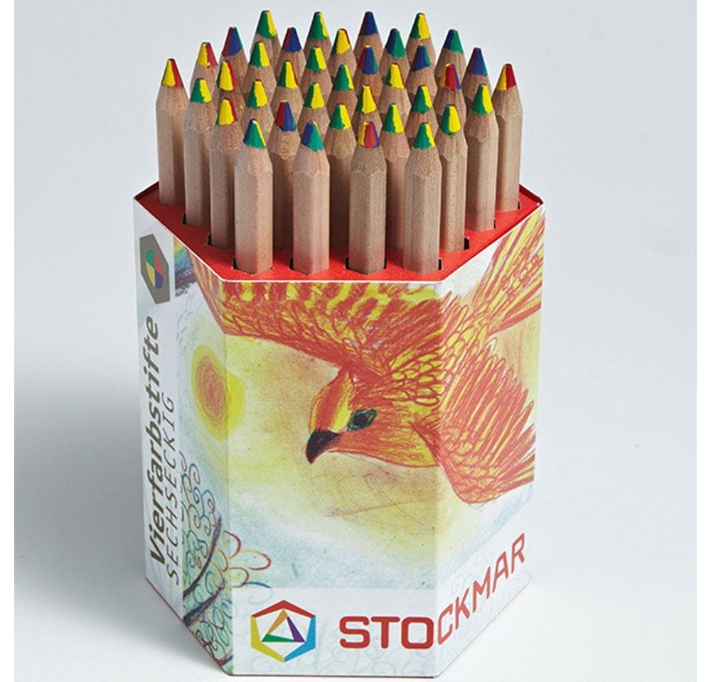 Stockmar Buntstift Vierfarbstift, Stk