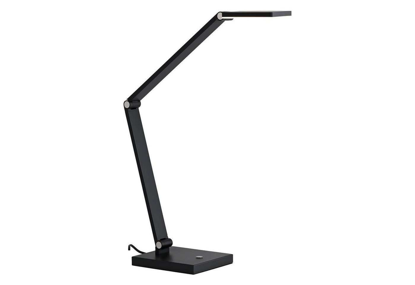 Paul Neuhaus LED Tischleuchte SAMSKY, Grau, Aluminium, Touchsensor, Anpassung der Farbtemperatur, Dimmfunktion, LED fest integriert, Extra-Warmweiß, Neutralweiß, Memoryfunktion, Verstellbar, B 48,5 x H 70 x T 15 cm
