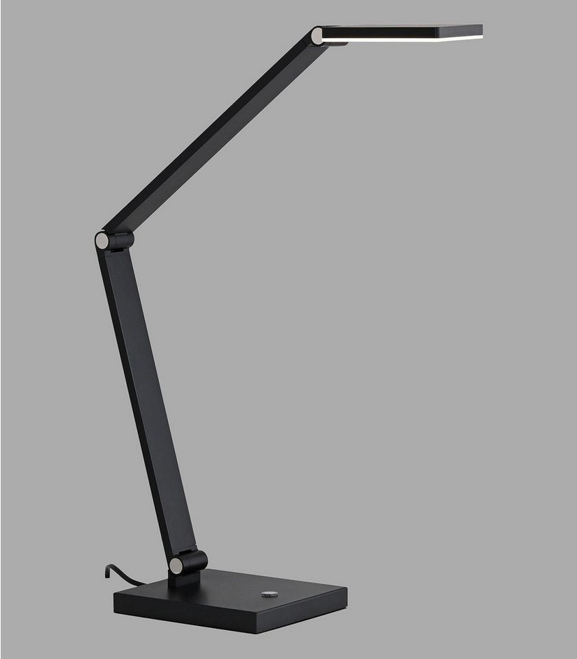Paul Neuhaus LED Tischleuchte SAMSKY, Grau, Aluminium, Touchsensor, Anpassung der Farbtemperatur, Dimmfunktion, LED fest integriert, Extra-Warmweiß, Neutralweiß, Memoryfunktion, Verstellbar, B 48,5 x H 70 x T 15 cm Bild 2
