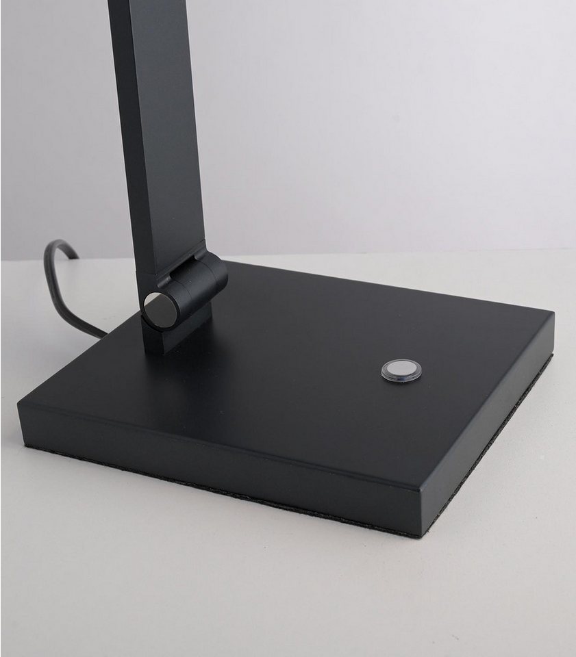 Paul Neuhaus LED Tischleuchte SAMSKY, Grau, Aluminium, Touchsensor, Anpassung der Farbtemperatur, Dimmfunktion, LED fest integriert, Extra-Warmweiß, Neutralweiß, Memoryfunktion, Verstellbar, B 48,5 x H 70 x T 15 cm Bild 4