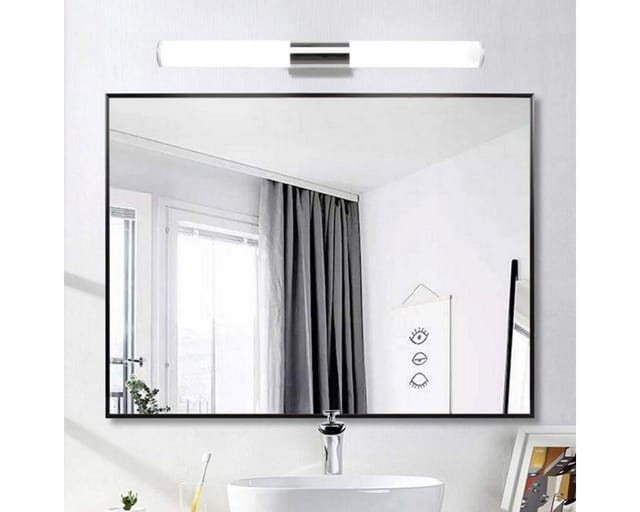 EVERY LED Spiegelleuchte Spiegellampe Bad Schminklicht Badezimmerbeleuchtung, IP44, 900lm, LED fest integriert, 4000K - Neutralweiß, Aus Edelstahl + ABS, Spiegelleuchte für Badezimmer
