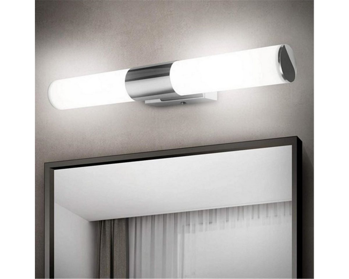 EVERY LED Spiegelleuchte Spiegellampe Bad Schminklicht Badezimmerbeleuchtung, IP44, 900lm, LED fest integriert, 4000K - Neutralweiß, Aus Edelstahl + ABS, Spiegelleuchte für Badezimmer Bild 3