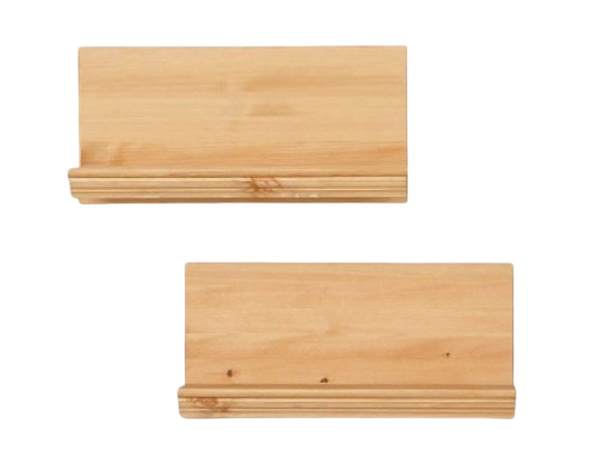 Clever-Moebel Wandregal 2er Set Wandregal aus Kiefernholz im Landhausstil, Breite: 60cm, Tiefe: 20cm, Höhe: 28cm Bild 2