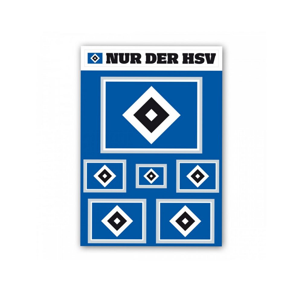 VertriebsArena GmbH Aufkleber HSV Aufkleber-Set "Raute